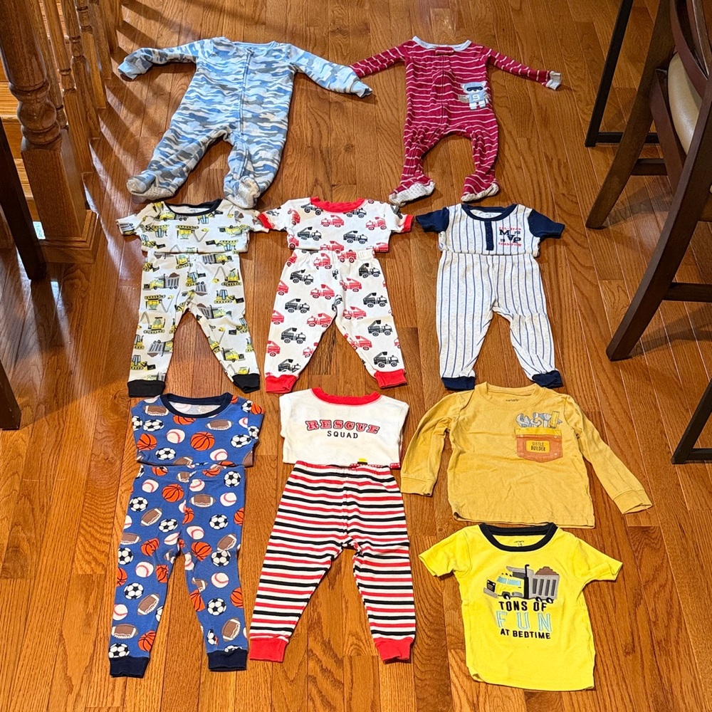 18M Pajama Set Bundle – 14 total Pieces